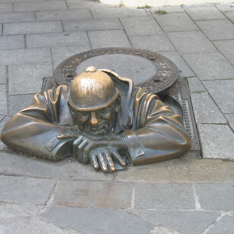 Bratislava bronze sculpture 2014