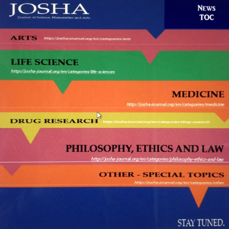 JOSHA – Table of Contents Volume 2 Issue 6