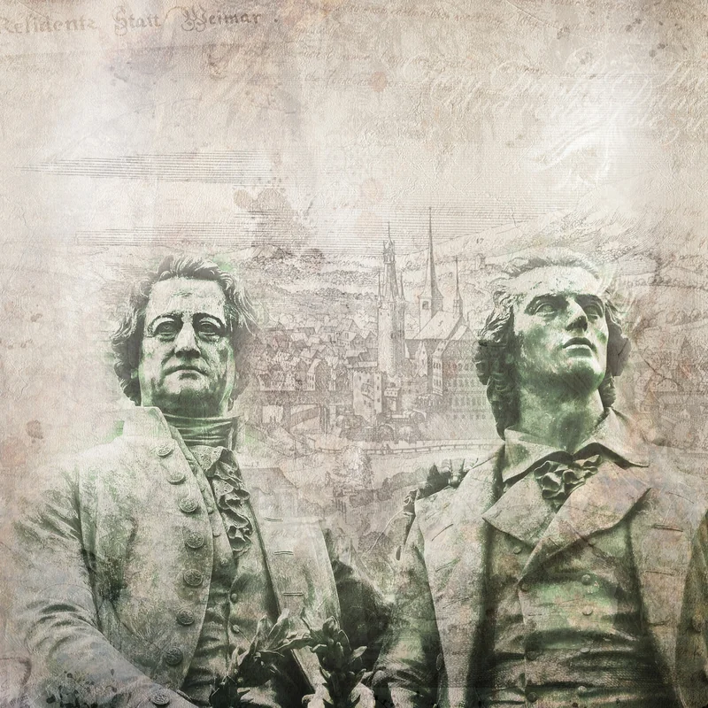 Prof. Dr. em. Gottfried Schramm “Versäumte Begegnungen II Anfang Mai 1805 in Weimar: Ein Freundespaar verbessert seine Balladen – Missed encounters II Mai 1805 in Weimar: Goethe and Schiller discuss their ballads”
